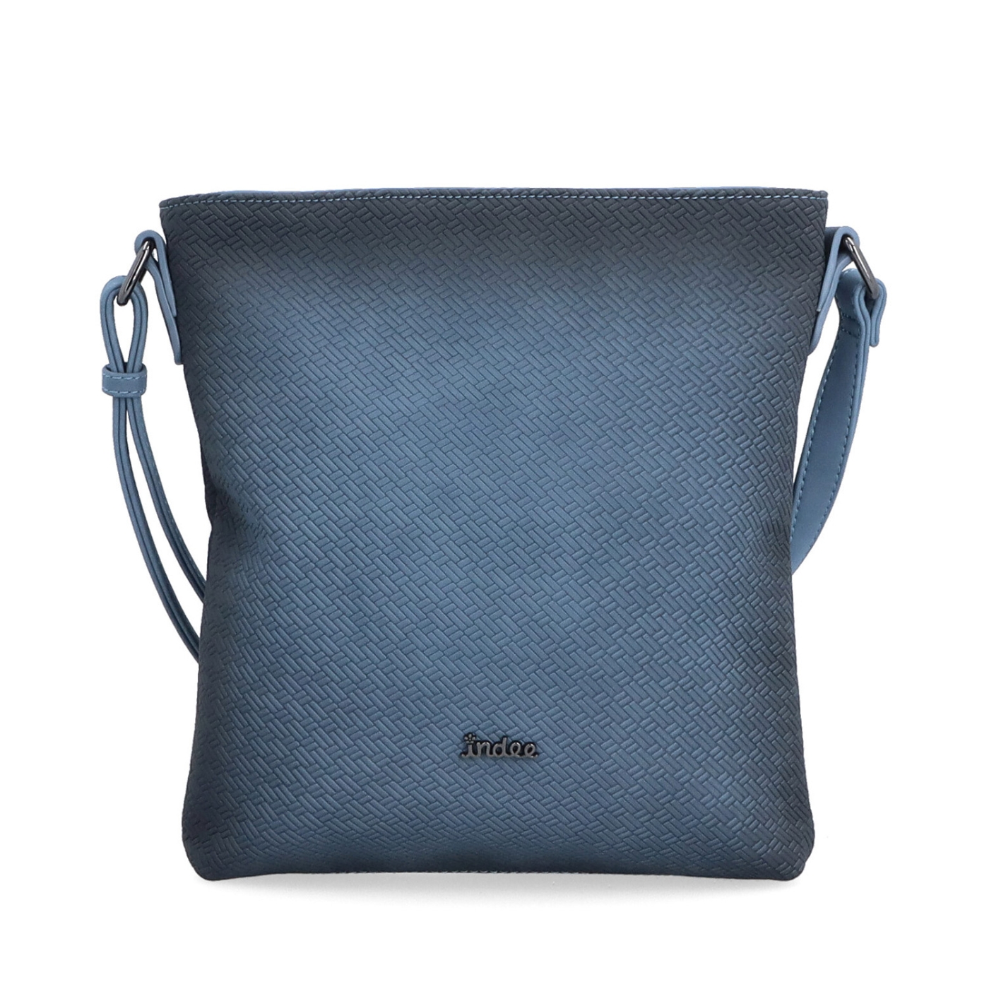 Crossbody s čistým dizajnom Indee materiál syntetická koža zapínanie na zips farba modrá veľkosť malá 6316 M Spredu