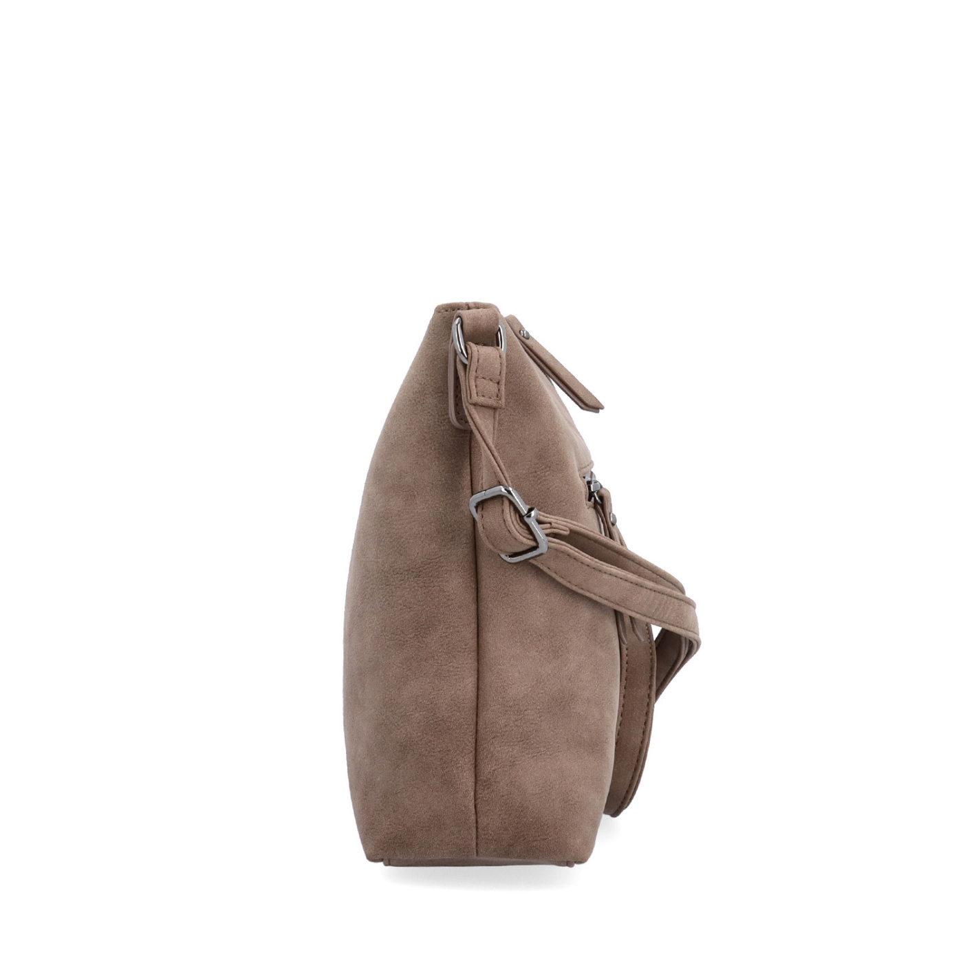Dámska elegantná crossbody kabelka Tangerin materiál syntetická koža zapínanie na zips farba hnedá veľkosť malá 1110 H Z boku