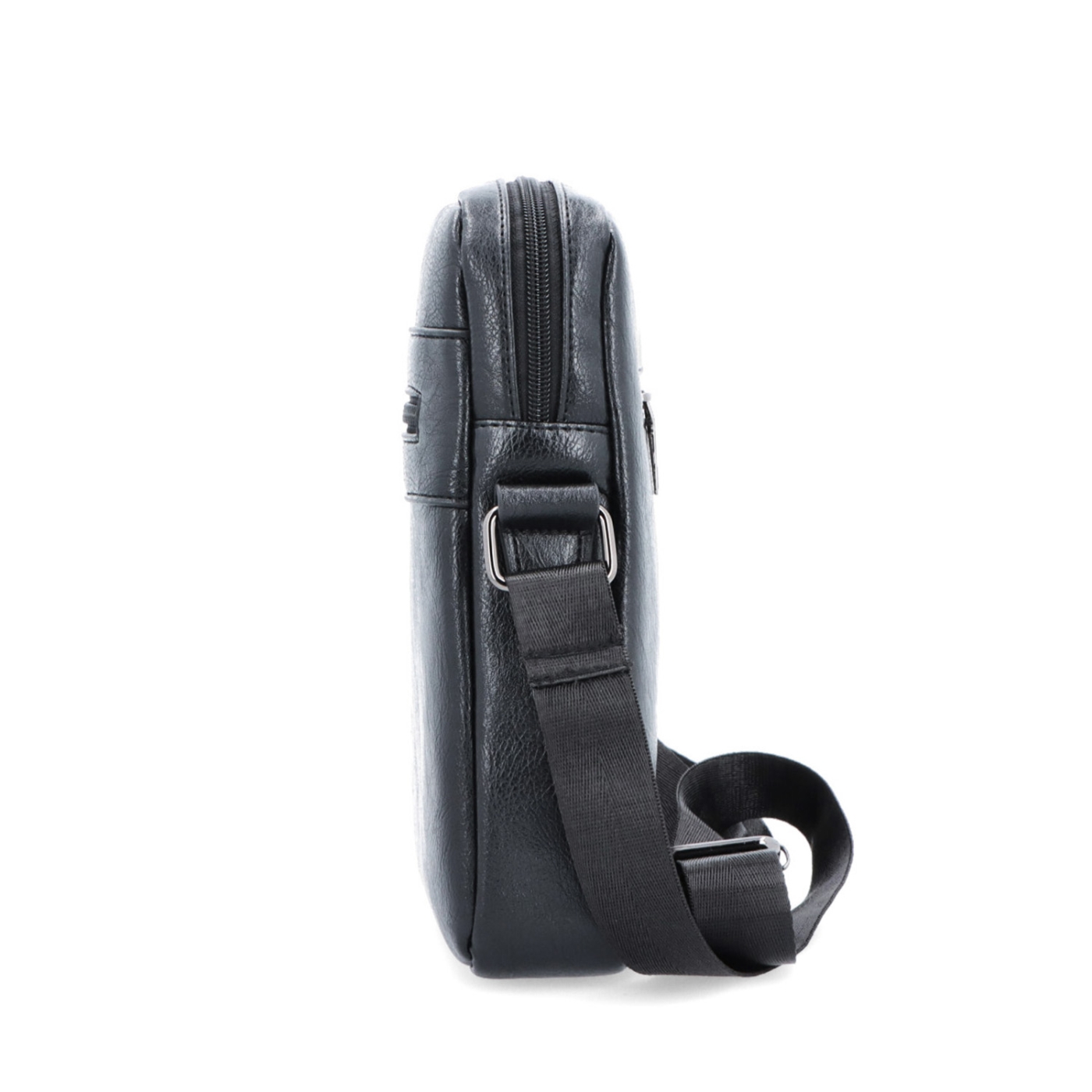 Crossbody taška cez rameno Tangerin materiál syntetická koža zapínanie na zips farba čierna veľkosť stredná 2324 C Z boku