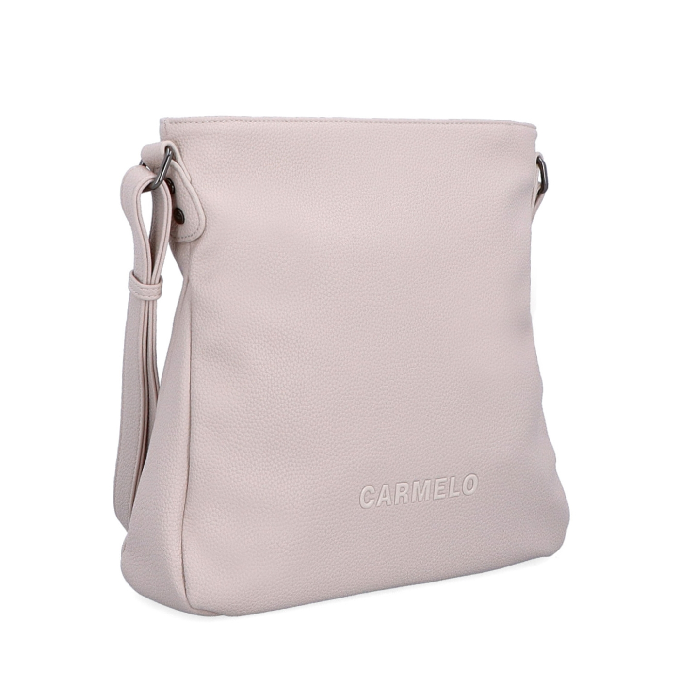 Dizajnová crossbody kabelka Carmelo materiál syntetická koža zapínanie na zips farba ružová veľkosť stredná 4271 LI