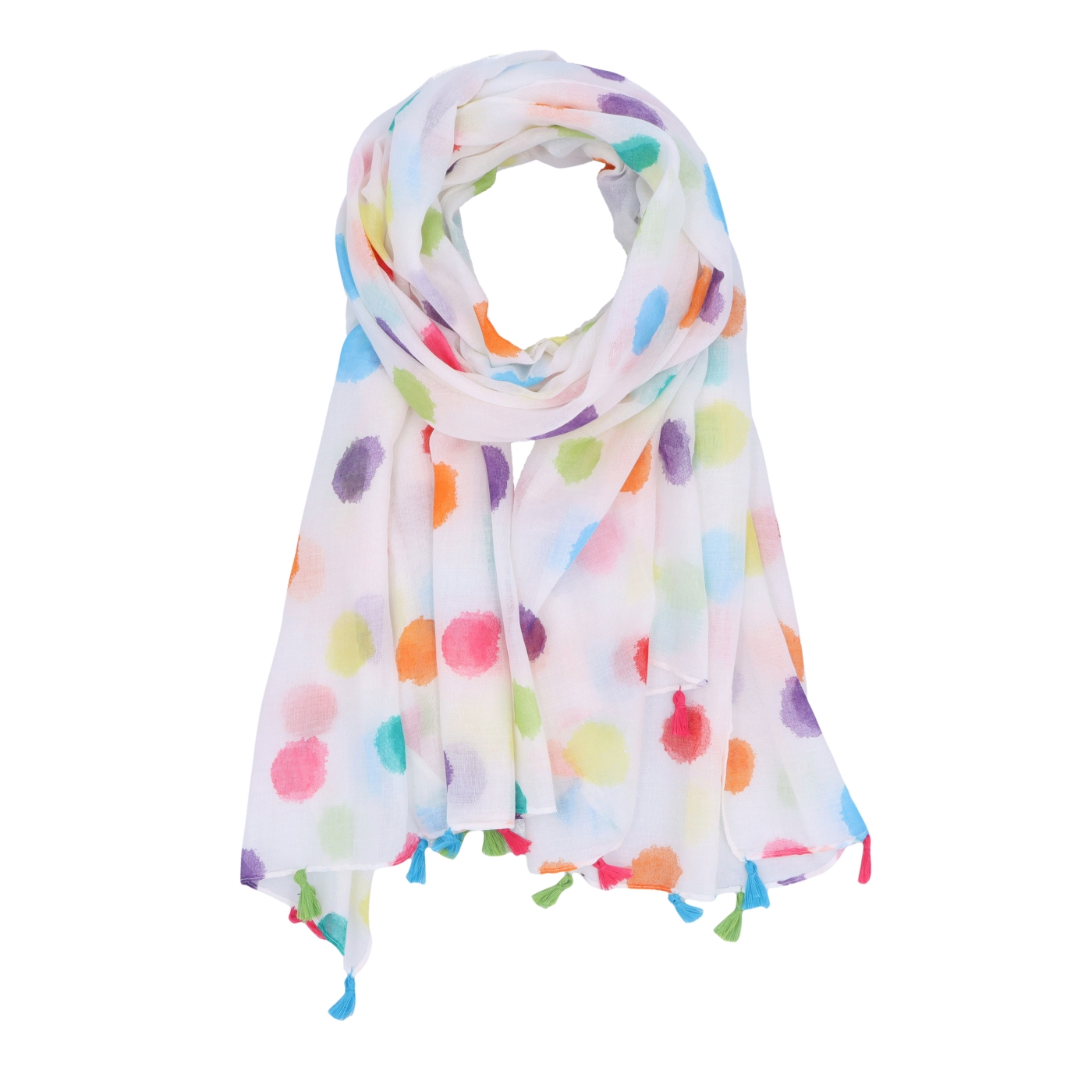 Ľahká šatka s originálnym vzorom Noelia Bolger materiál Viskóza a bavlna farba multicolor KL506 - 09