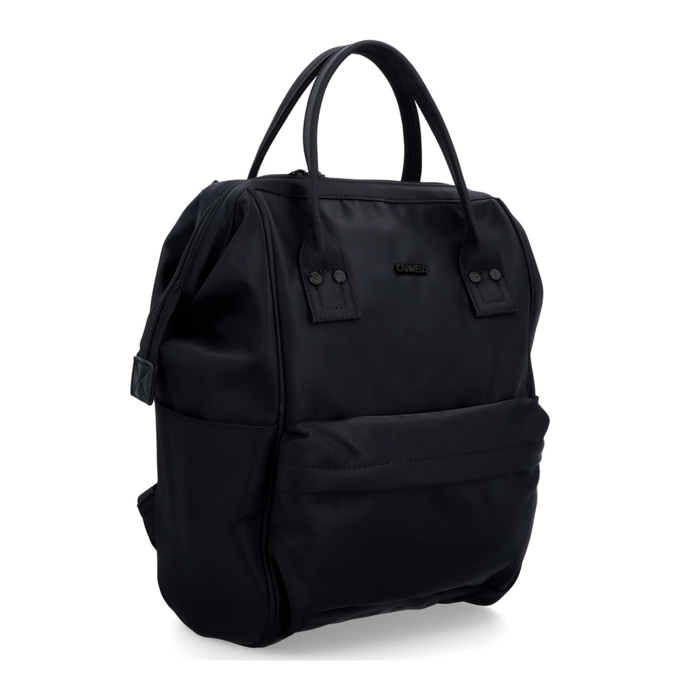 Veľký praktický batoh Carmelo Carmelo materiál nylon zapínanie na zips farba čierna veľkosť veľká 4319 C