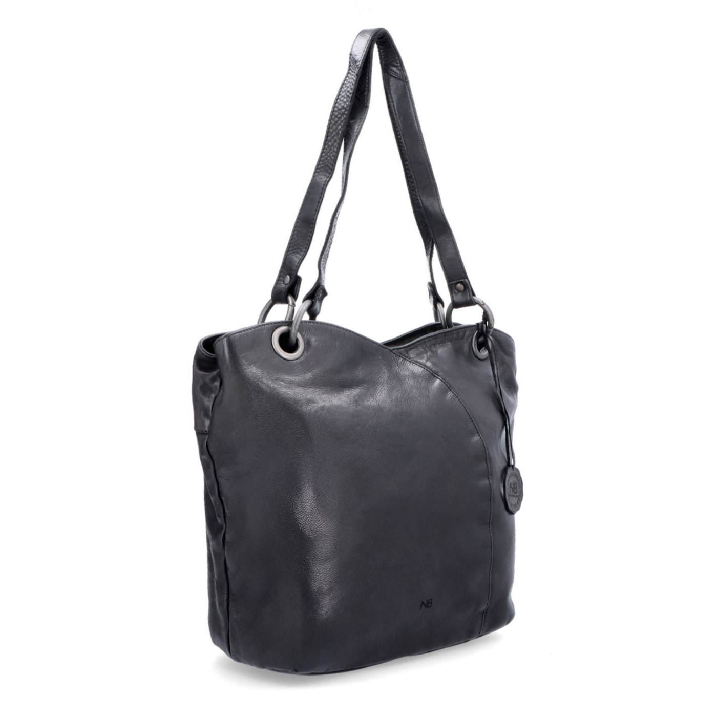 Veľká kožená shopper kabelka vo vintage štýle