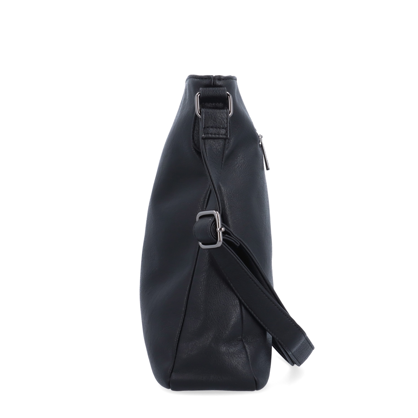 Crossbody kabelka s prehľadným vnútrom Tangerin materiál syntetická koža zapínanie na zips farba čierna veľkosť stredná 8051 C Z boku