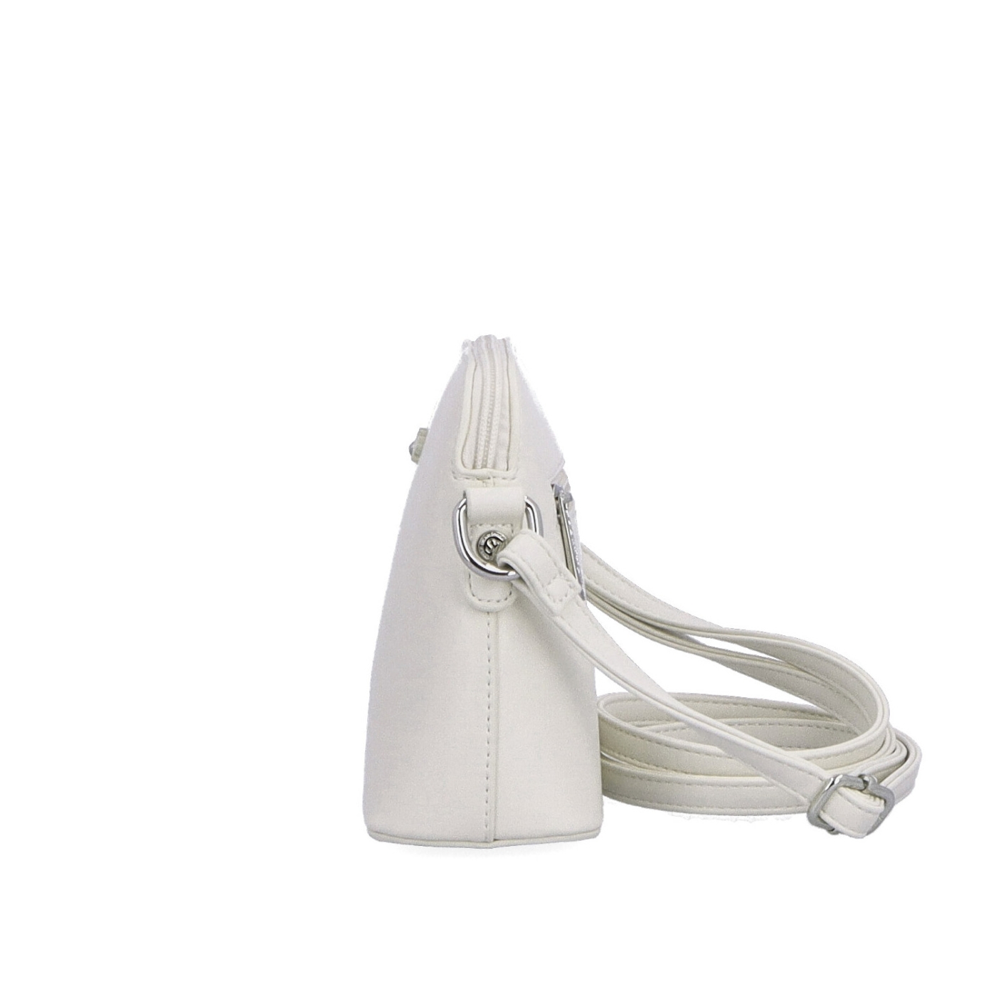 Minimalistická crossbody kabelka Le Sands materiál syntetická koža zapínanie na zips farba béžová veľkosť malá 7710 BE Z boku
