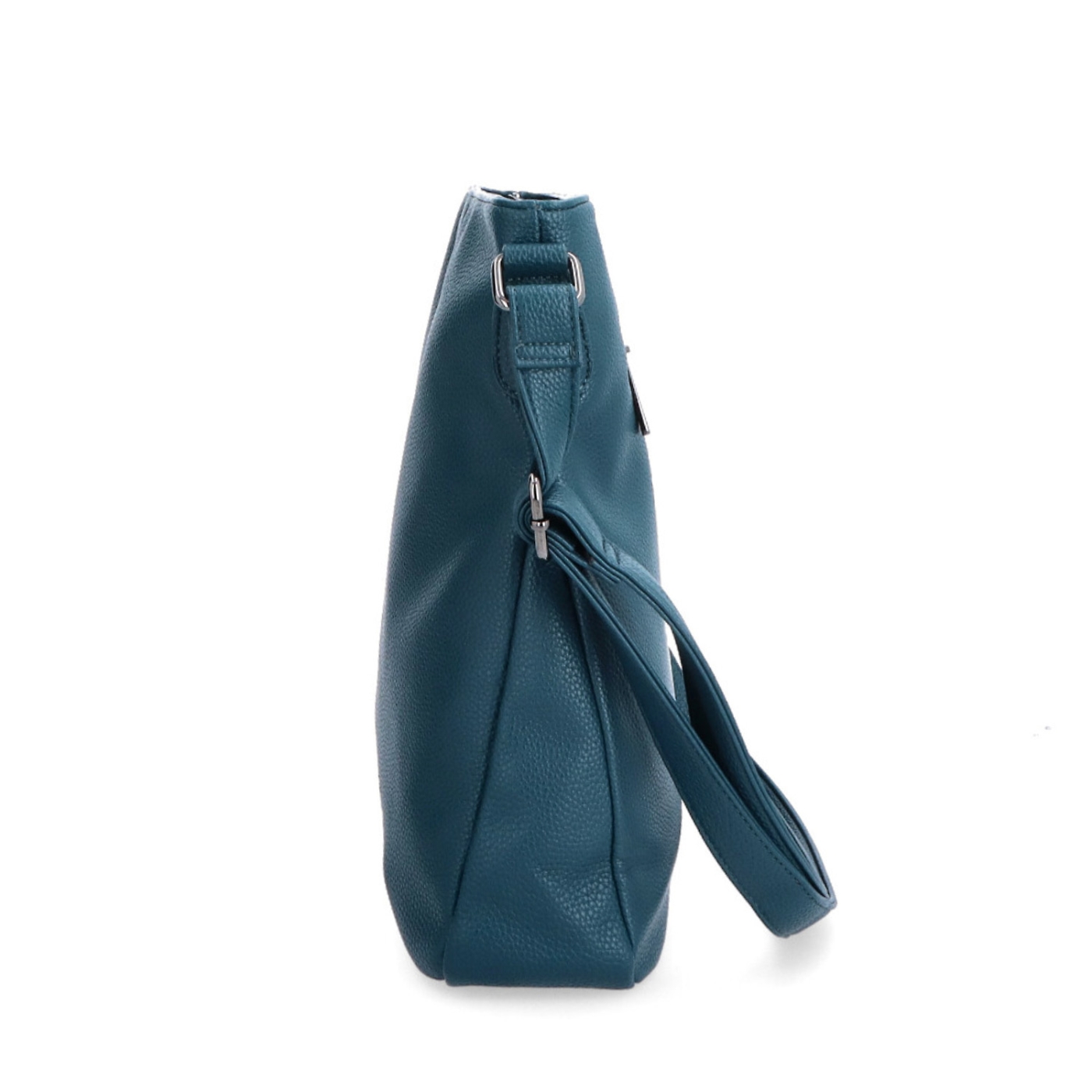 Dizajnová crossbody kabelka Carmelo materiál syntetická koža zapínanie na zips farba zelená veľkosť stredná 4271 PE Z boku