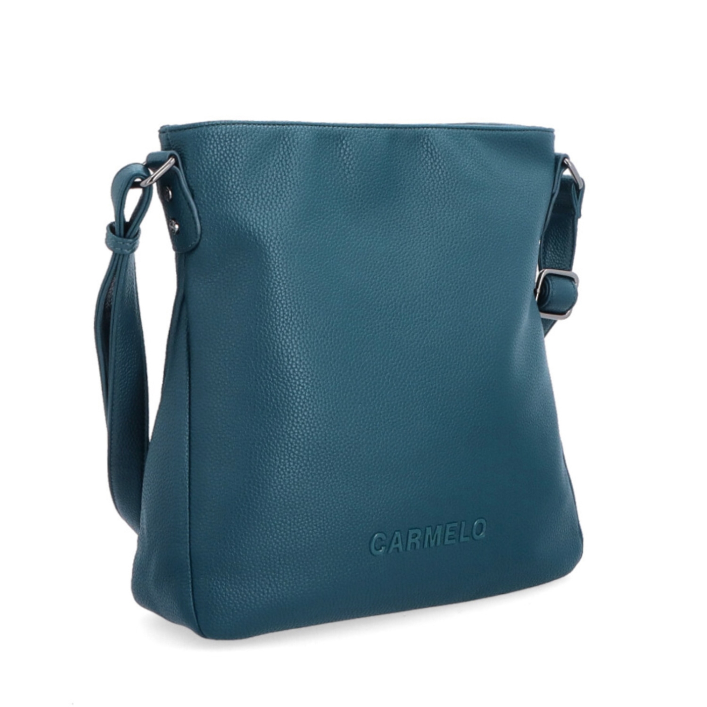 Dizajnová crossbody kabelka Carmelo materiál syntetická koža zapínanie na zips farba zelená veľkosť stredná 4271 PE