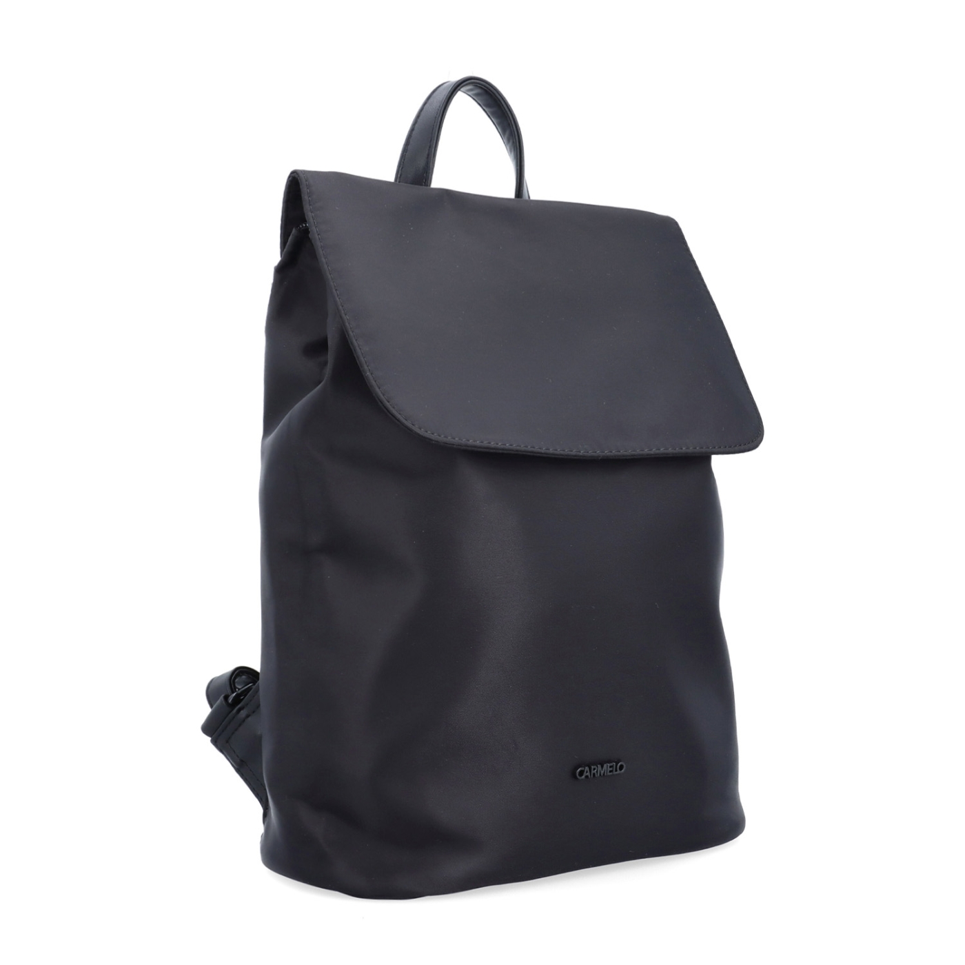 Mestský nylonový batoh v modernom dizajne Carmelo materiál nylon zapínanie na zips farba čierna veľkosť stredná 6608 C