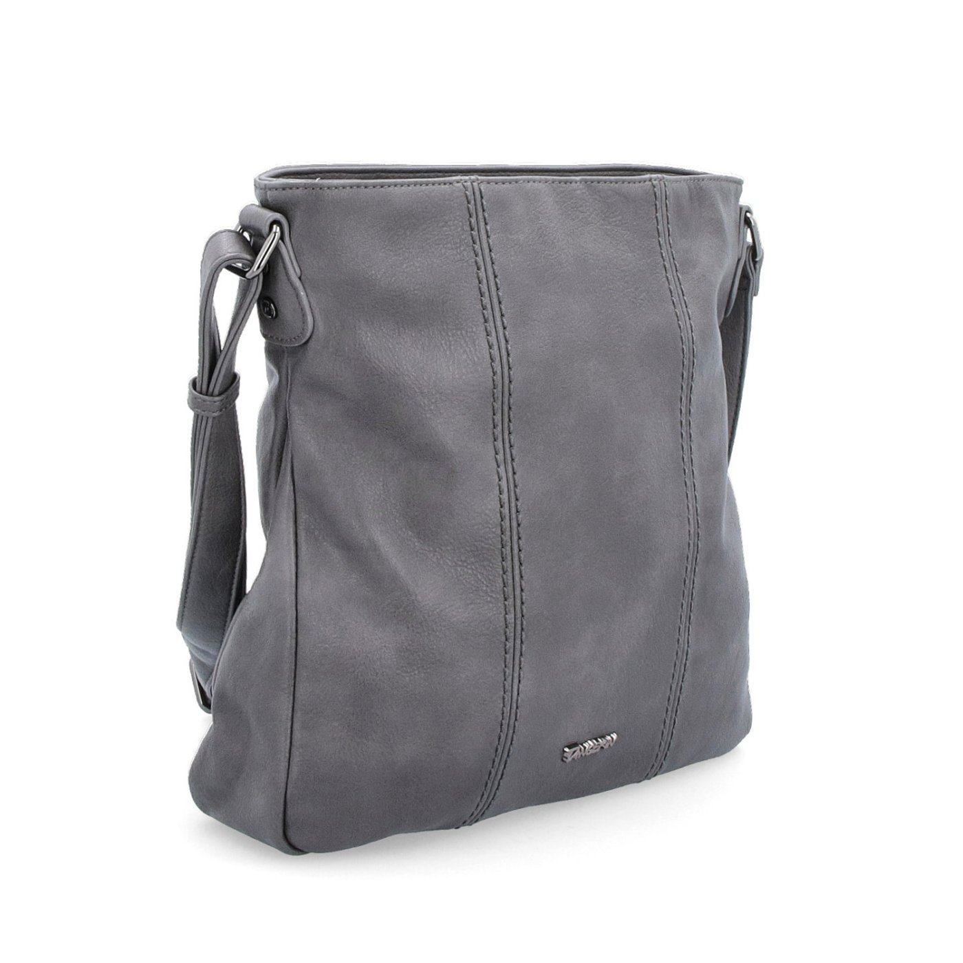 Crossbody kabelka s prešívaním Tangerin materiál syntetická koža zapínanie na zips farba sivá veľkosť stredná 8004 TS