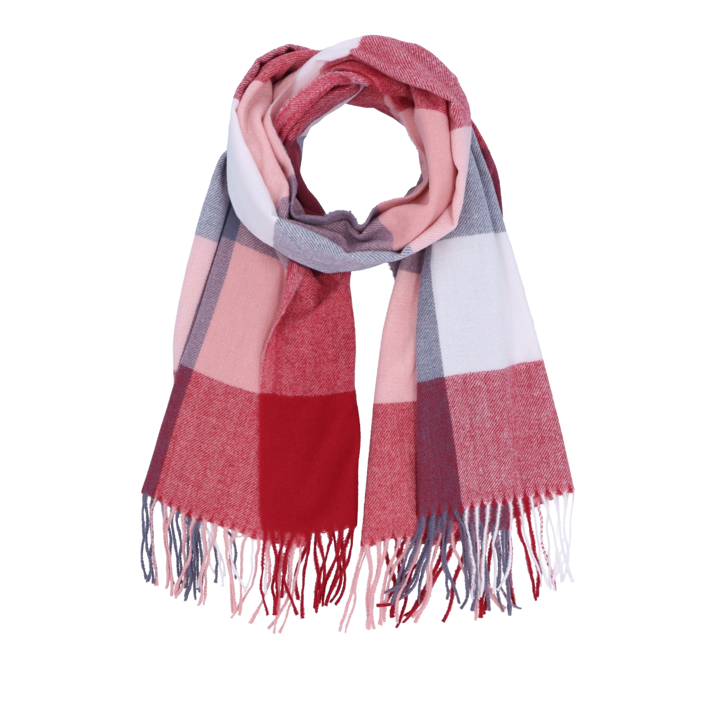 Príjemný šál s károvaným vzorom Noelia Bolger materiál Polyester s prímesou vlny farba multicolor KZ002 - 06