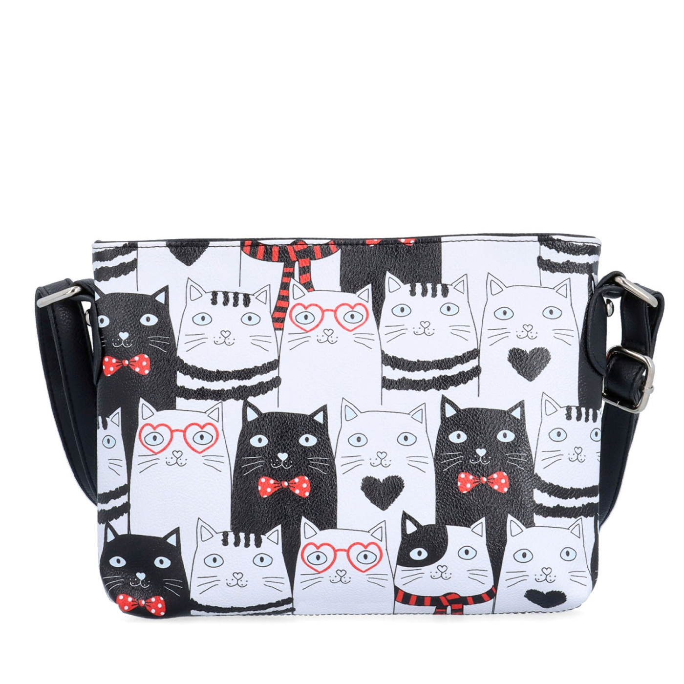 Crossbody kabelka s veselým potiskom Indee materiál syntetická koža zapínanie na zips farba multicolor veľkosť malá 9306 01 C