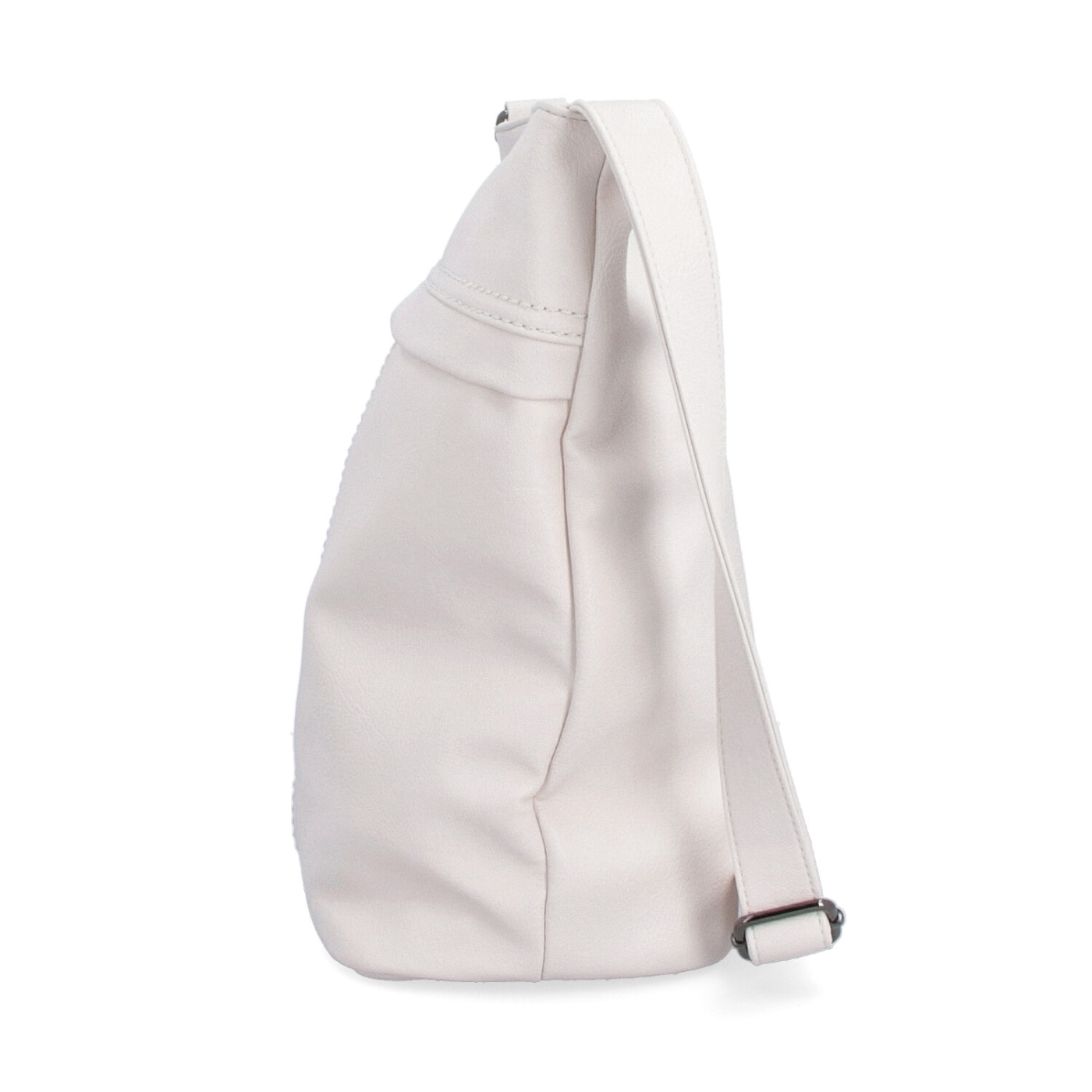 Veľká crossbody kabelka z mäkkej syntetickej kože Tangerin materiál syntetická koža zapínanie na zips farba béžová veľkosť veľká 8001 K Z boku