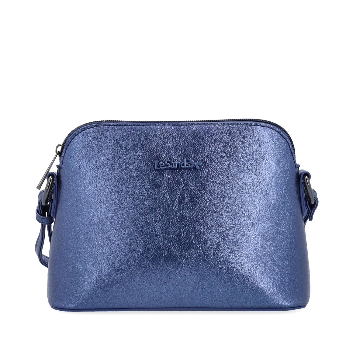 Malá crossbody kabelka s minimalistickým dizajnom Le Sands materiál syntetická koža zapínanie na zips farba modrá veľkosť malá 4611 TM Spredu