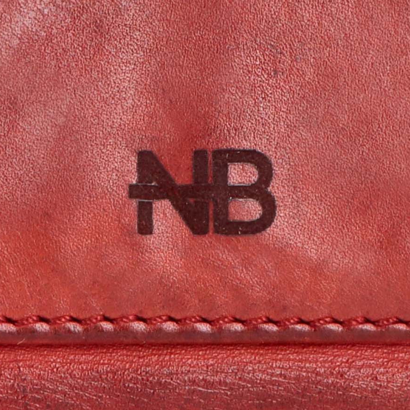 Malá kožená peňaženka s unisex dizajnom Noelia Bolger materiál kože farba červená veľkosť malá 5133 NB CV Logo