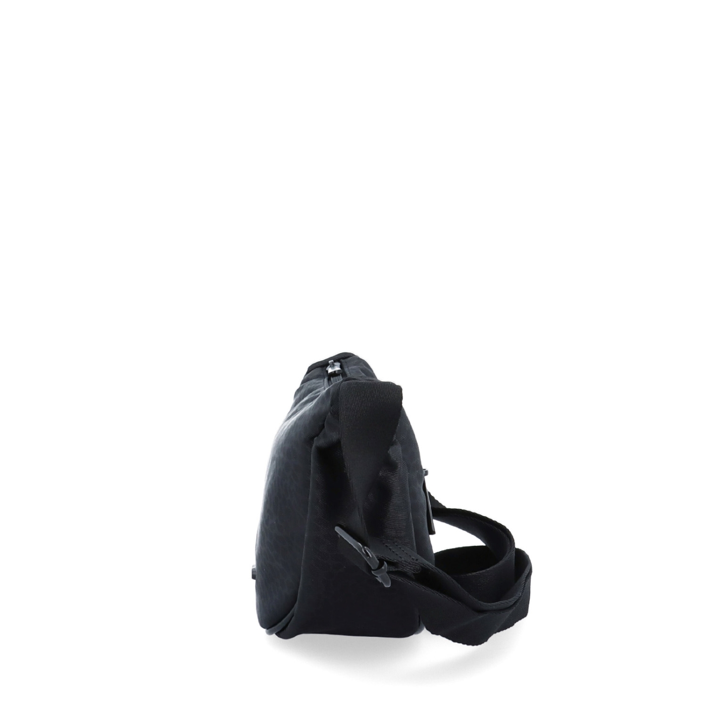 Malá nylonová kabelka typu moonbag Carmelo materiál nylon zapínanie na zips farba čierna veľkosť malá 6609 C LE Z boku