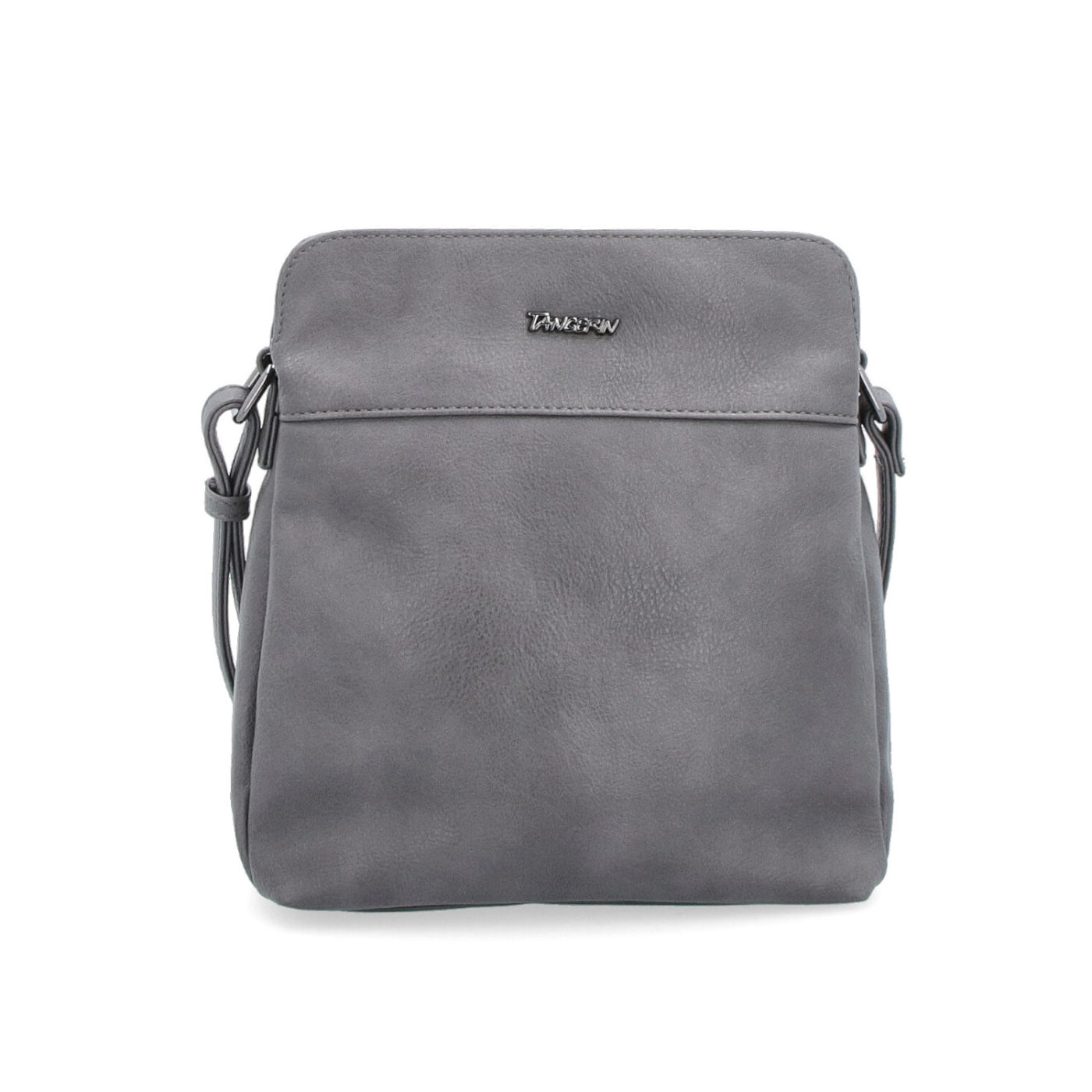Crossbody kabelka Tangerin materiál syntetická koža zapínanie na zips farba sivá veľkosť malá 8021 TS Spredu