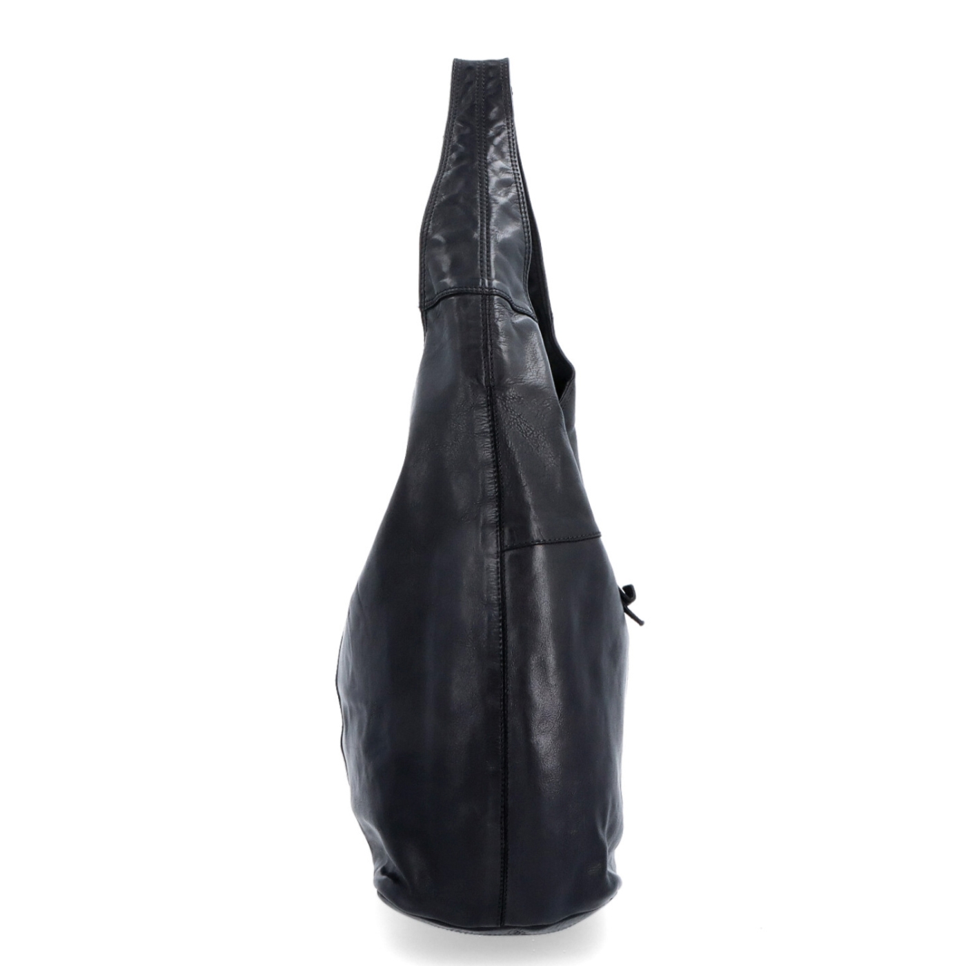 Veľká prešívaná kožená shopper kabelka Noelia Bolger materiál kože zapínanie na zips farba čierna veľkosť veľká NB 2077 C Z boku