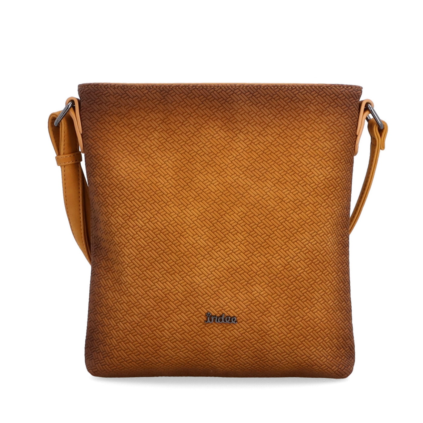 Crossbody s čistým dizajnom Indee materiál syntetická koža zapínanie na zips farba žltá veľkosť malá 6316 ZLU Spredu