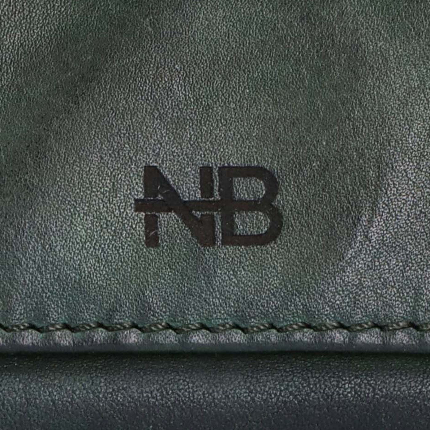 Malá kožená peňaženka s unisex dizajnom Noelia Bolger materiál kože farba zelená veľkosť malá 5133 NB ZE Logo
