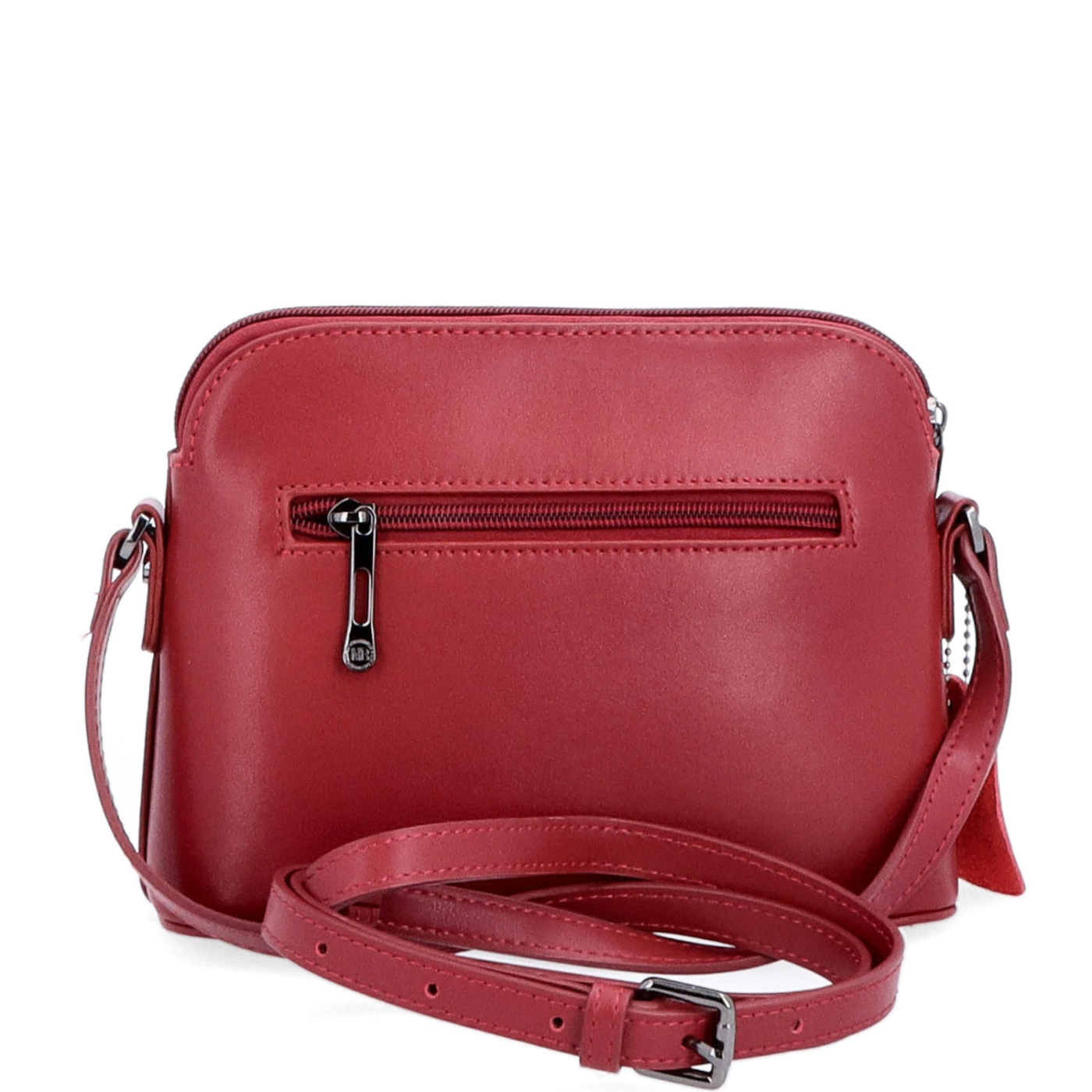 Kožená crossbody kabelka Noelia Bolger Noelia Bolger materiál kože zapínanie na zips farba vínová veľkosť malá NB 0096 BO Zozadu