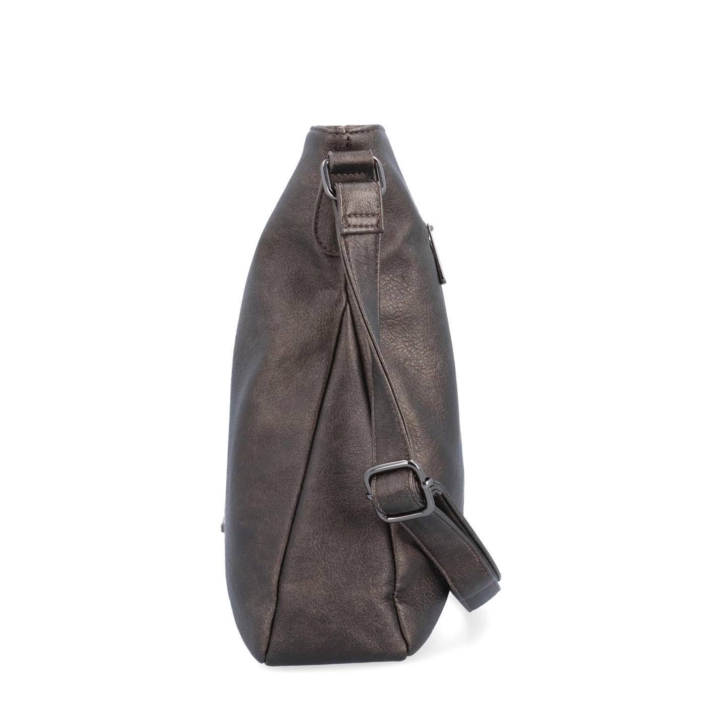 Crossbody kabelka s prehľadným vnútrom Tangerin materiál syntetická koža zapínanie na zips farba sivá veľkosť stredná 8051 ANT Z boku