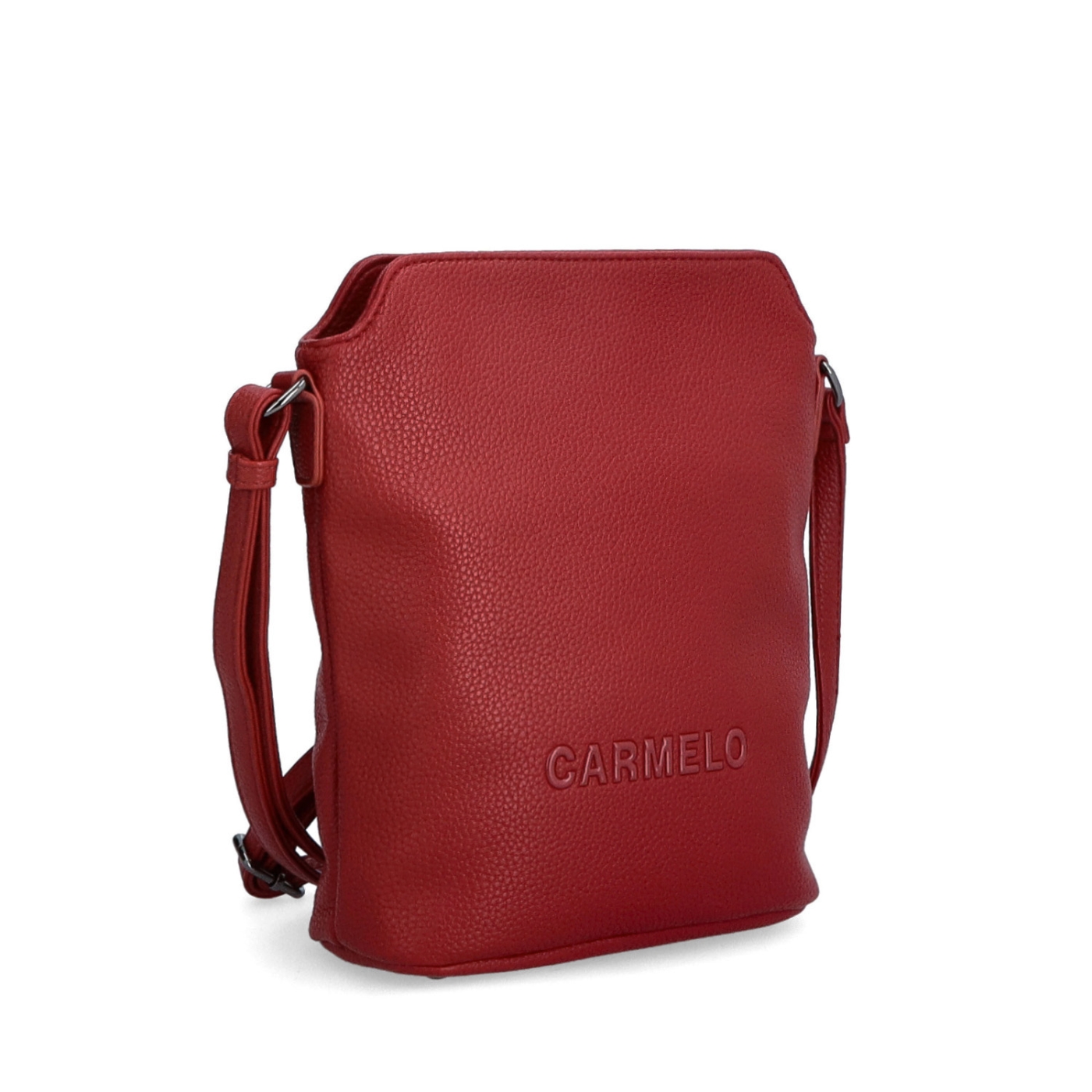 Športová kabelka cez rameno Carmelo materiál syntetická koža zapínanie na zips farba červená veľkosť malá 4277 CV