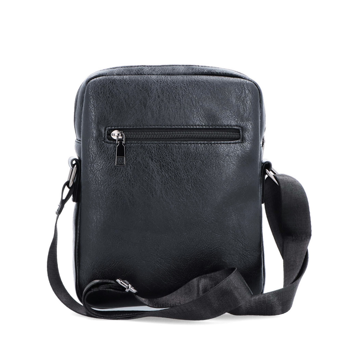 Crossbody taška cez rameno Tangerin materiál syntetická koža zapínanie na zips farba čierna veľkosť stredná 2324 C Zozadu