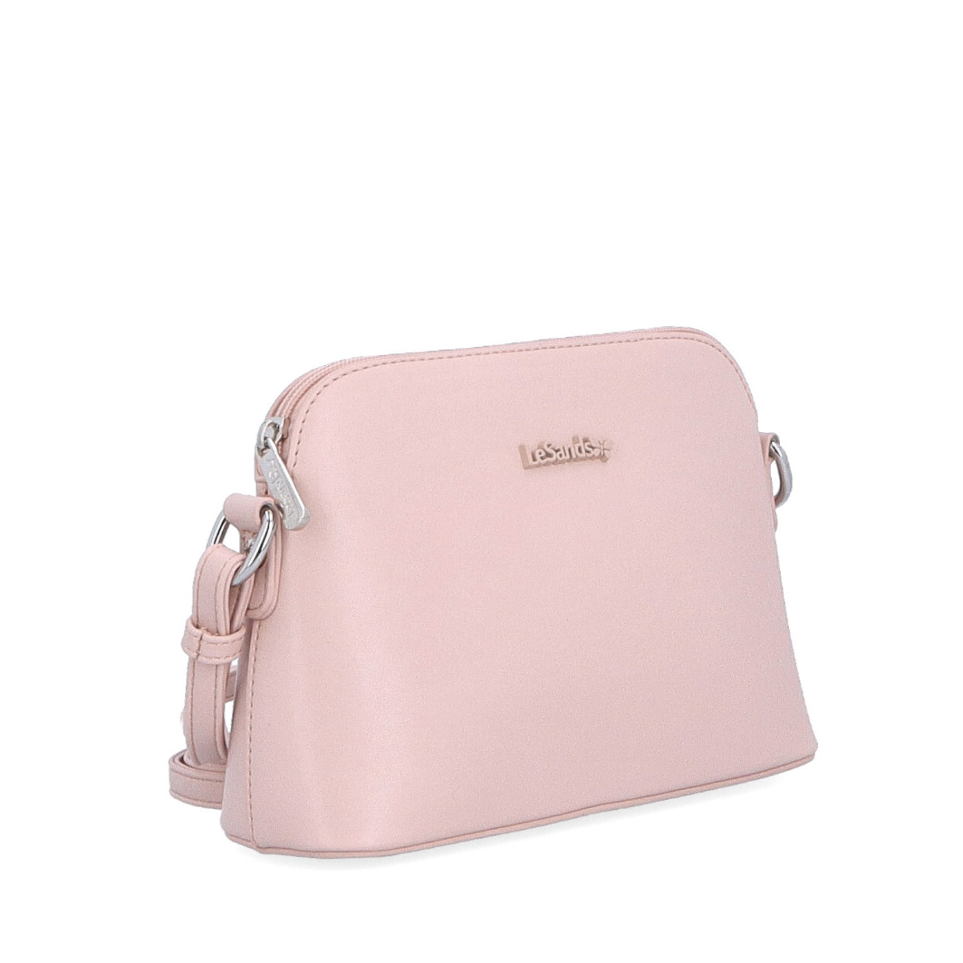 Minimalistická crossbody kabelka Le Sands materiál syntetická koža zapínanie na zips farba ružová veľkosť malá 7710 R