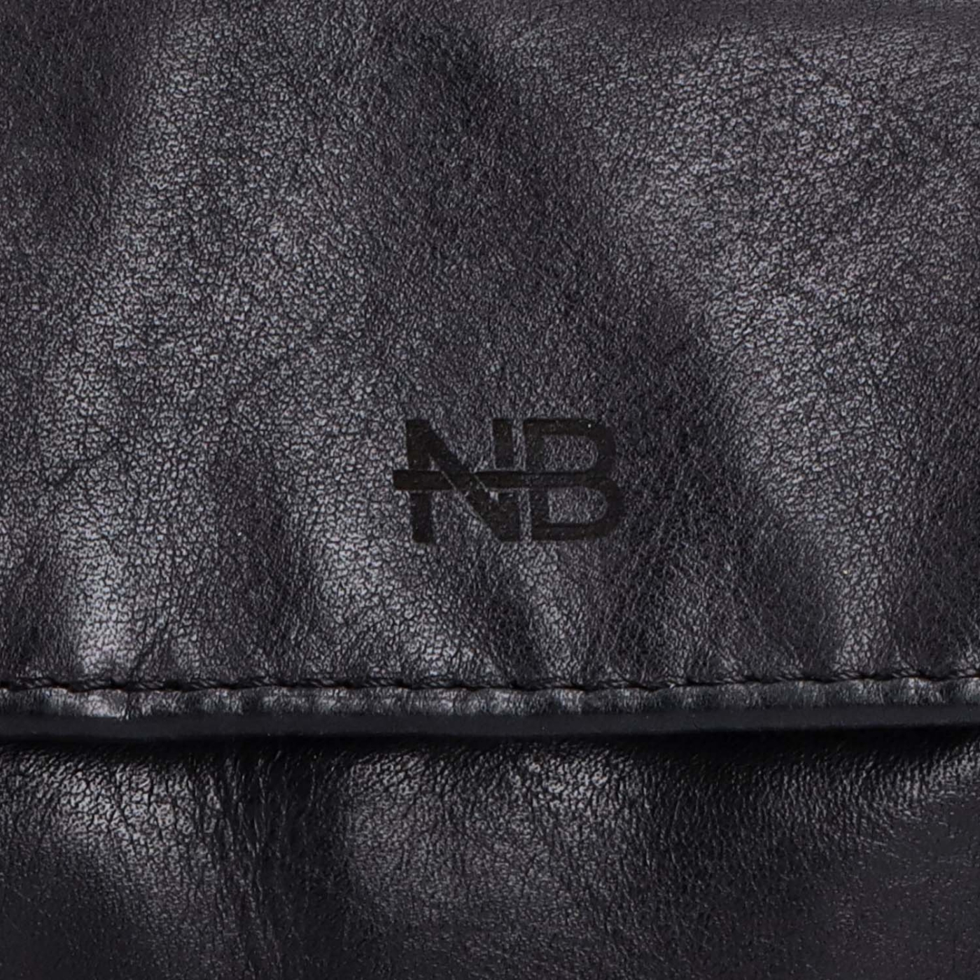 Malá kožená peňaženka pre mužov aj ženy Noelia Bolger materiál kože farba čierna veľkosť malá 5135 NB C Logo