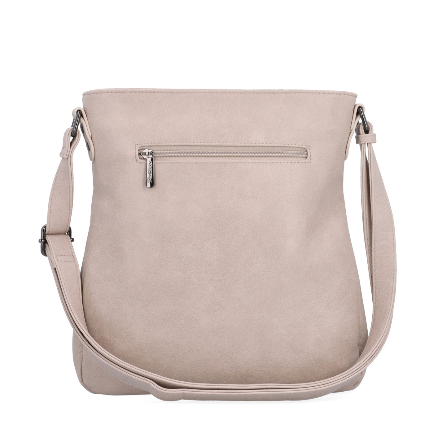 Crossbody kabelka s prešívaním Tangerin materiál syntetická koža zapínanie na zips farba ružová veľkosť stredná 8004 LI Zozadu