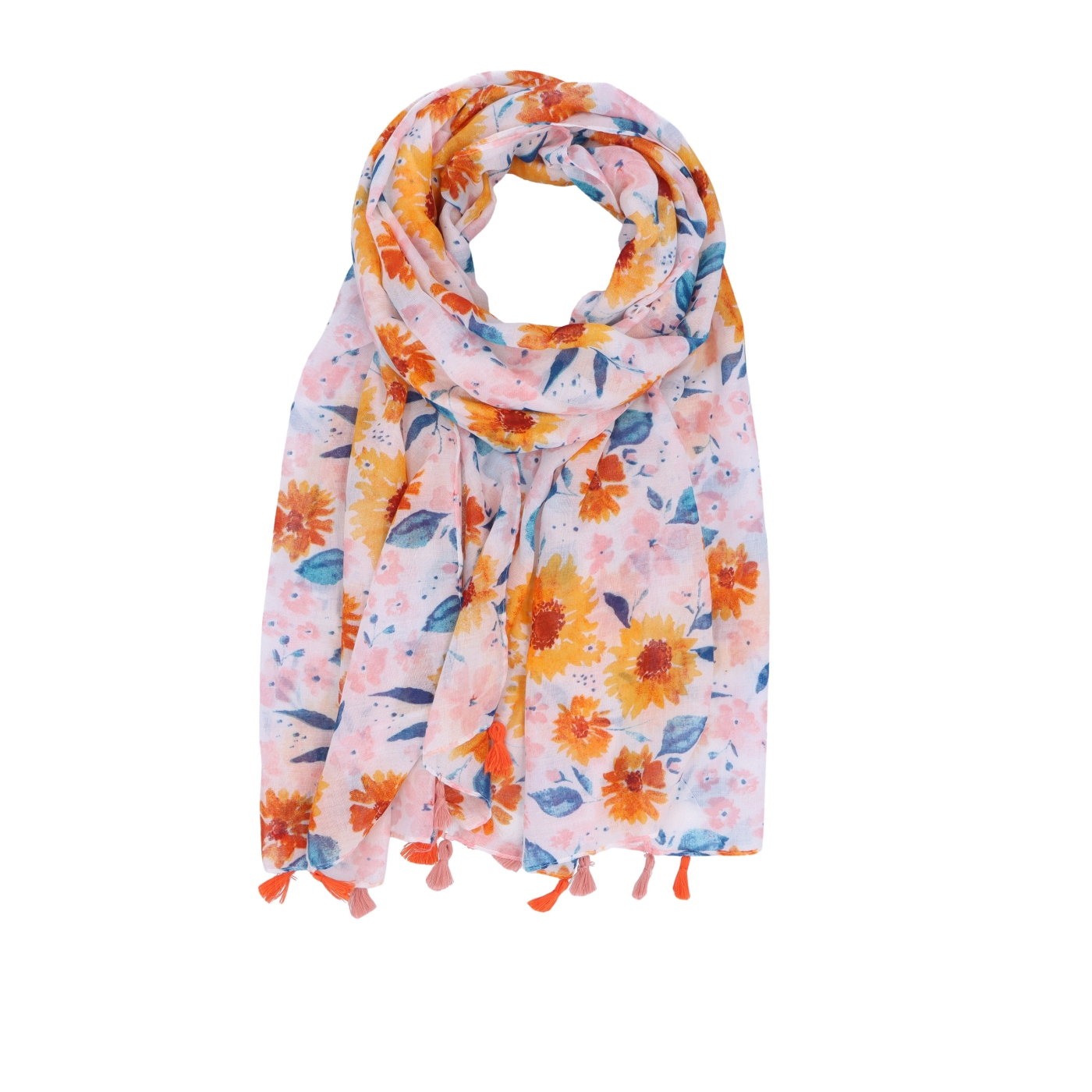Ľahká šatka s originálnym vzorom Noelia Bolger materiál Viskóza a bavlna farba multicolor KL506 - 16