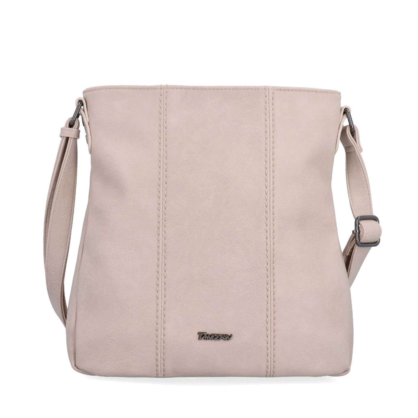 Crossbody kabelka s prešívaním Tangerin materiál syntetická koža zapínanie na zips farba ružová veľkosť stredná 8004 LI Spredu