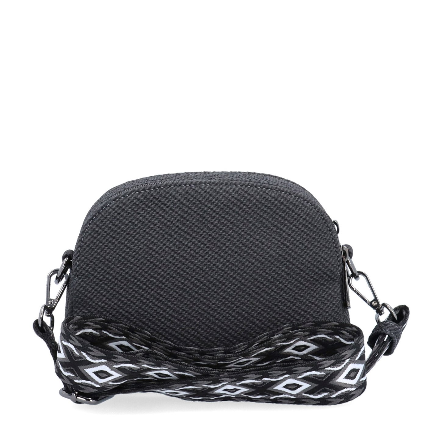 Štýlová crossbody kabelka s textúrovaným povrchom Tangerin materiál syntetická koža zapínanie na zips farba sivá veľkosť malá 4365 ANT Zozadu