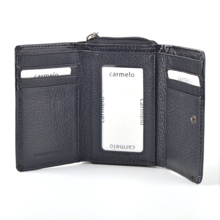 Kožená lakovaná peněženka antracitová – 2105 G ANT