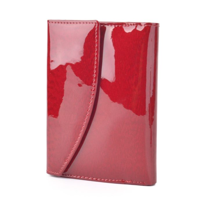 Kožená lakovaná peněženka červená – 2108 H CV