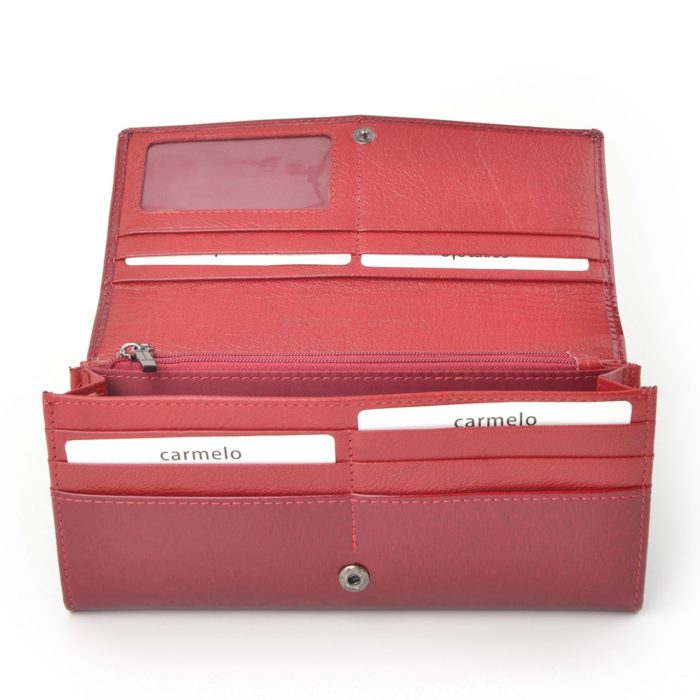 Kožená lakovaná peněženka červená – 2109 H CV