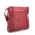 červená kabelka z pravej kože