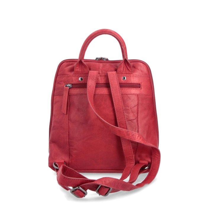 Kožený batoh Poyem červená