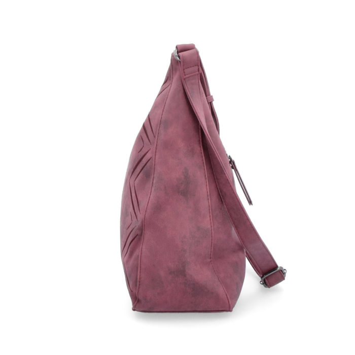 Elegantná kabelka s výšivkou bordó