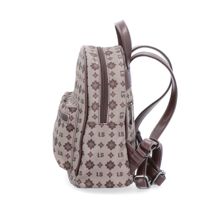 Malý batoh s predným a zadným vreckom na zips