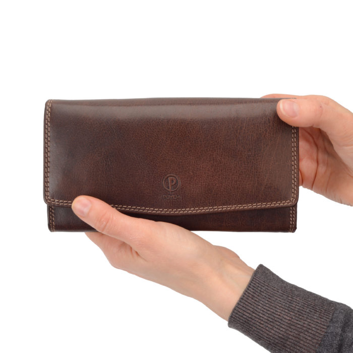 Kožená peňaženka Poyem hnedá – 5215 Poyem H