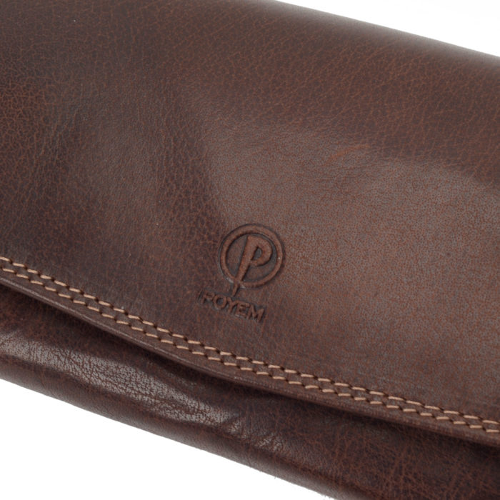 Kožená peňaženka Poyem hnedá – 5215 Poyem H