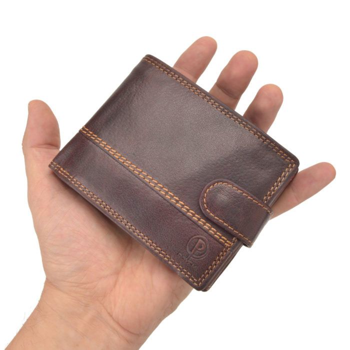 Kožená peňaženka Poyem hnedá – 5223 Poyem H